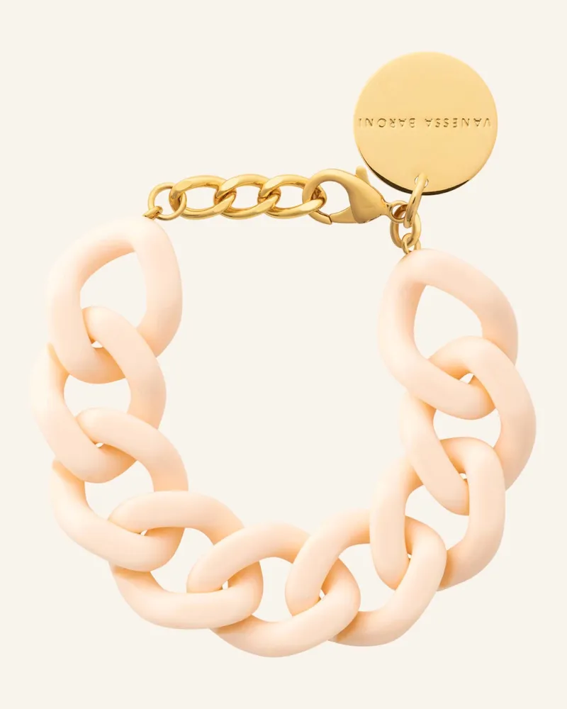 Vanessa Baroni Armbänder FLAT CHAIN BRACELET LATTE by GLAMBOU Gold