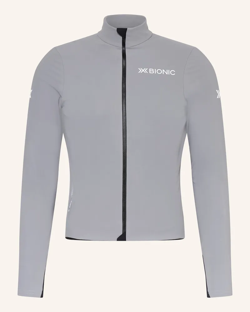 X-Bionic Softshell-Radjacke Corefusion Ride grau Hellgrau