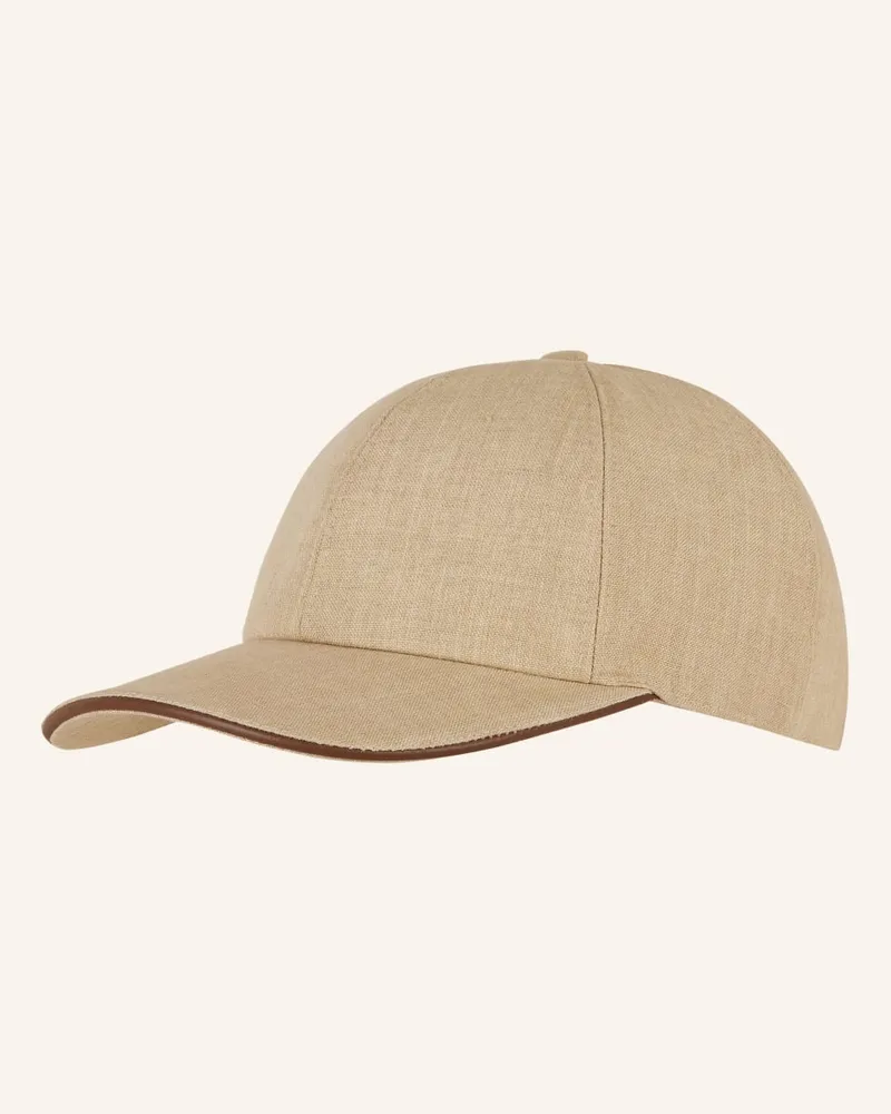 Eton Leinen-Cap Gruen