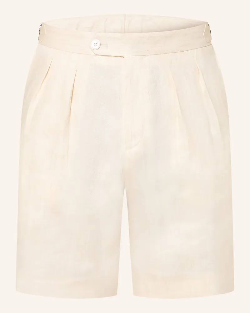 HUGO BOSS Leinenshorts Perin Tapered Fit beige Beige
