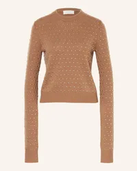 SPORTMAX Pullover SIERRA mit Nieten Braun