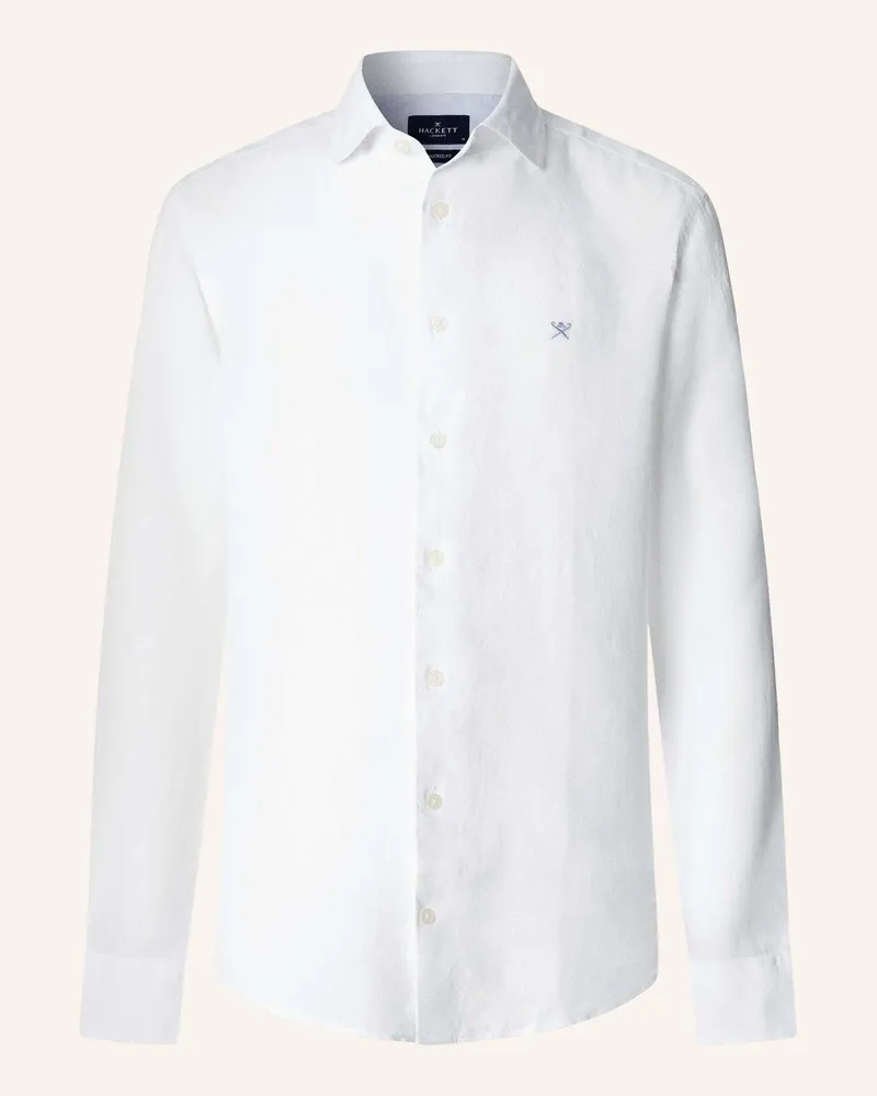 Hackett Freizeithemd Ess Gmd Linen Kent weiss Weiss