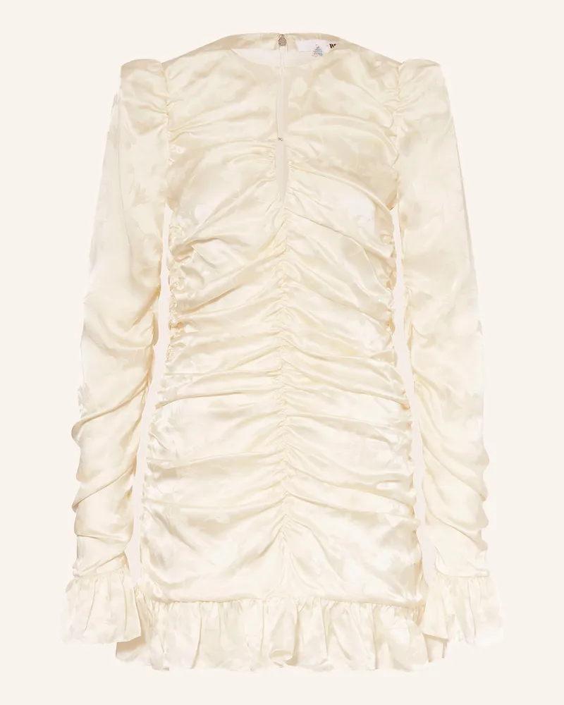 ROTATE Birger Christensen Cocktailkleid mit Jacquard Creme