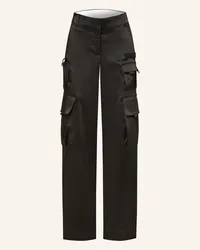 OFF-WHITE Cargohose aus Satin Schwarz