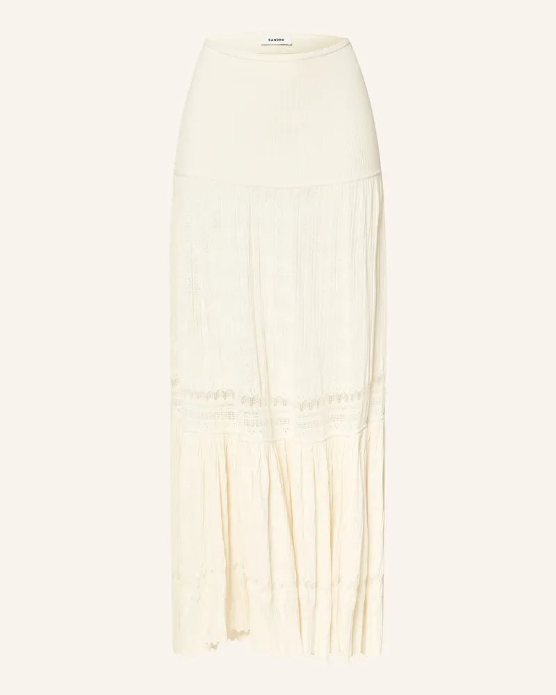 Sandro Strickrock weiss Ecru
