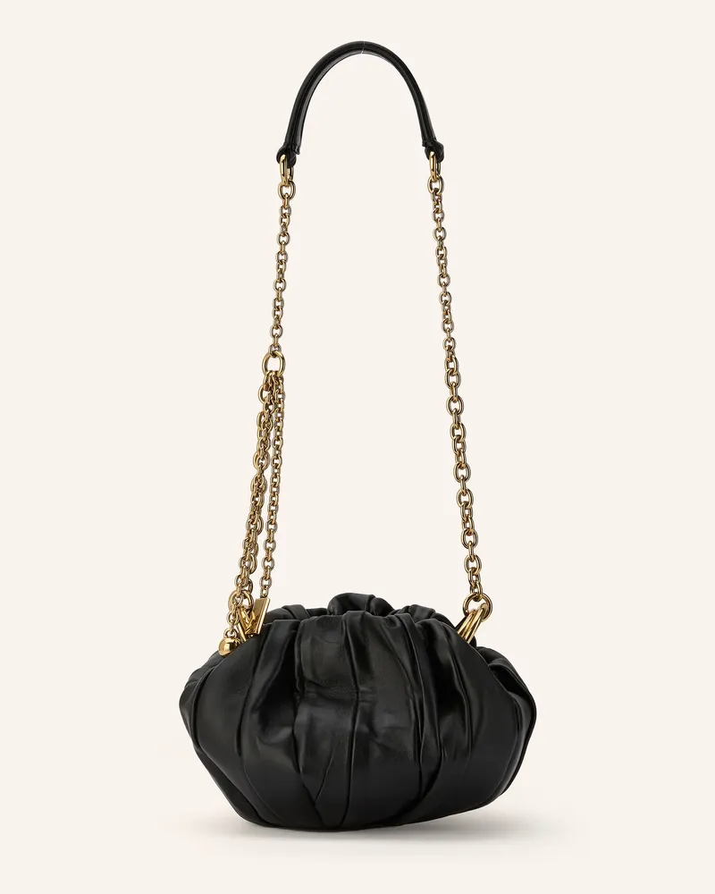 Chloé Schultertasche Plissé schwarz Black
