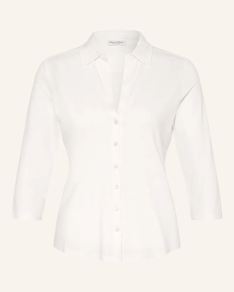 Marc O'Polo Jerseybluse mit 3/4-Arm Weiss