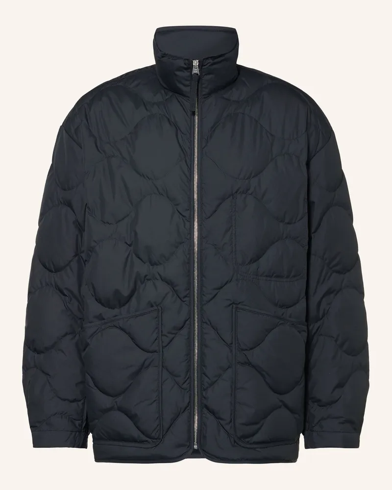 Arket Lightweight-Daunenjacke blau Dunkelblau
