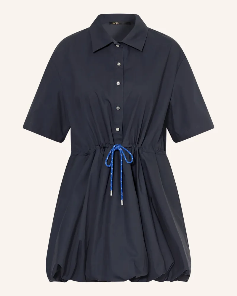 Maje Hemdblusenkleid Dunkelblau