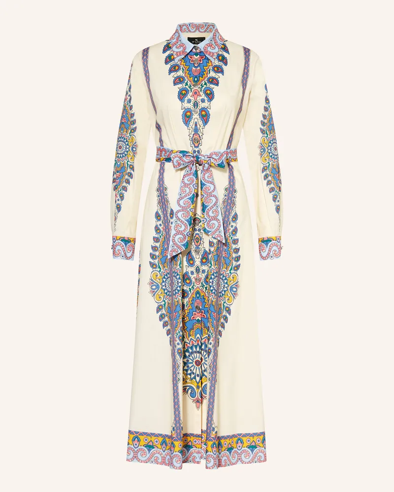 Etro Hemdblusenkleid beige Creme