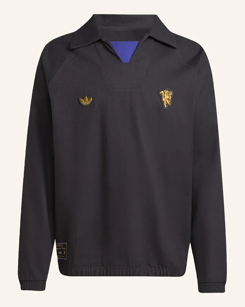 adidas MANCHESTER UNITED TERRACE ICONS DRILL TOP Schwarz