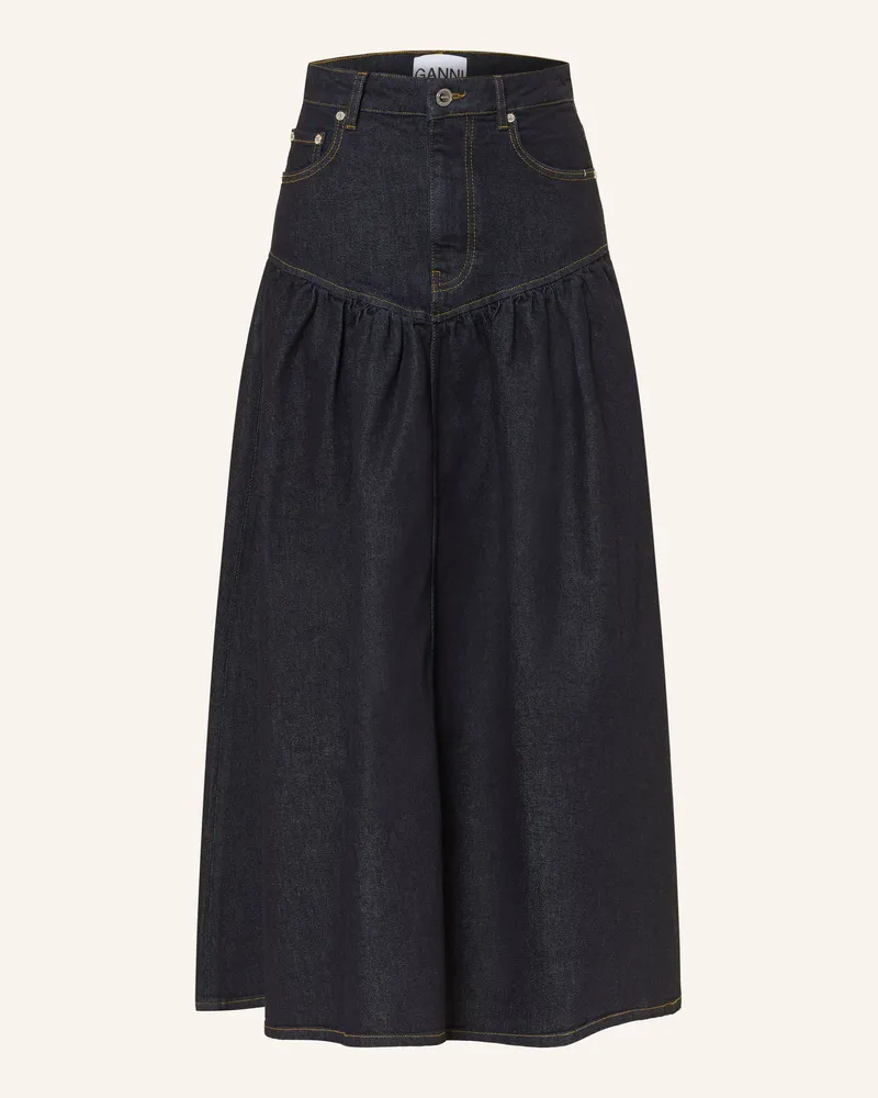 Ganni Jeansrock blau Dunkelblau