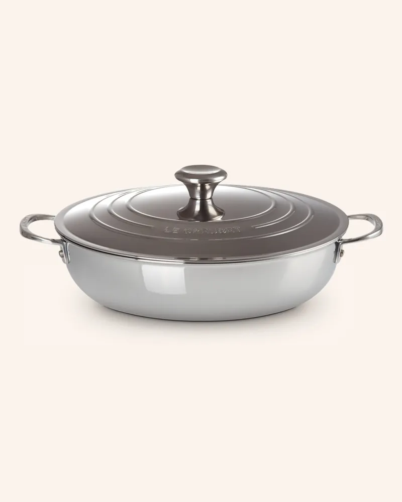 Le Creuset Profipfanne 3-Ply Plus silber Silber