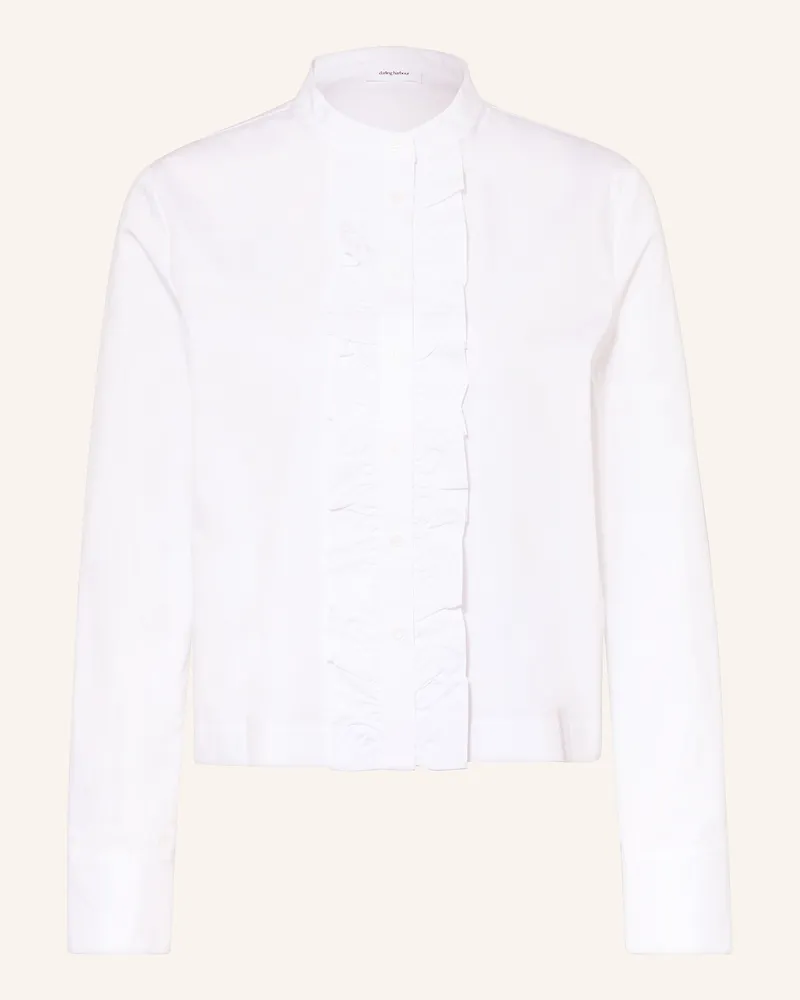 Darling Harbour Bluse mit Rüschen Weiss