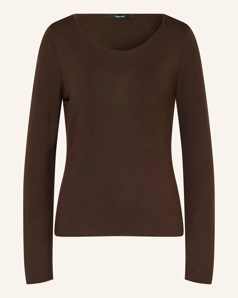 someday. Longsleeve KIROSA Dunkelbraun