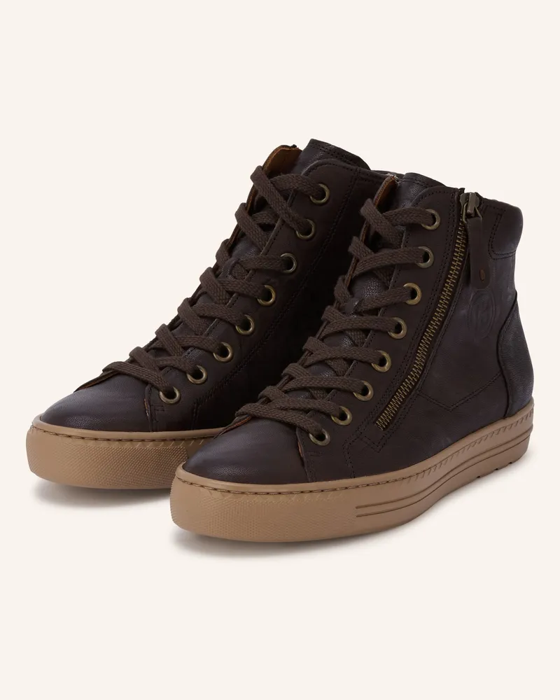 paul green Schnürboots braun Dunkelbraun