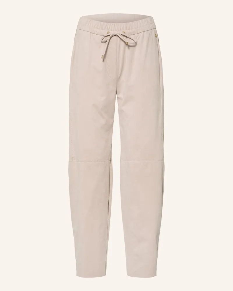 Marc Cain 7/8-Hose Ranchi In Lederoptik beige 646