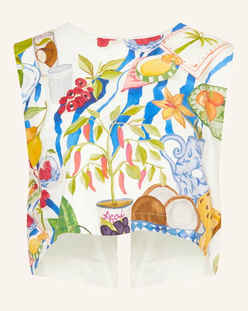 FARM Rio Blusentop FRESH TABLE mit Leinen Weiss