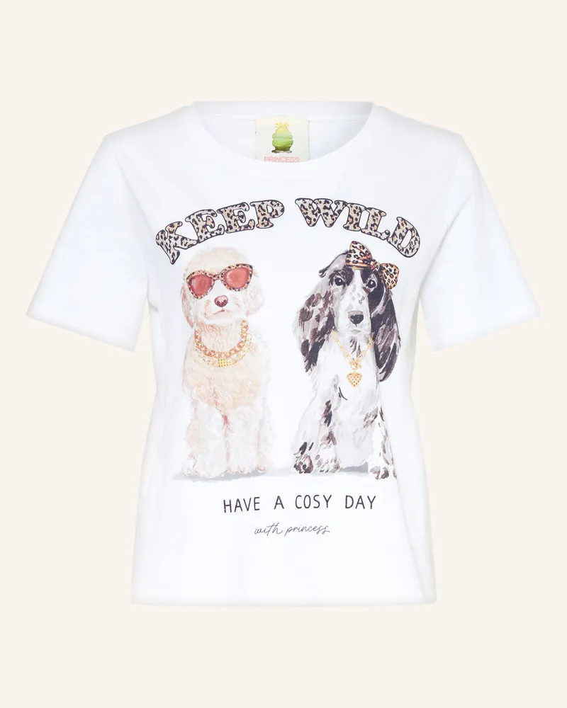 Princess goes Hollywood T-Shirt Mit Schmucksteinen weiss Weiss