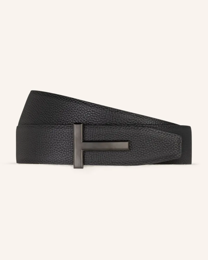 Tom Ford Ledergürtel Schwarz