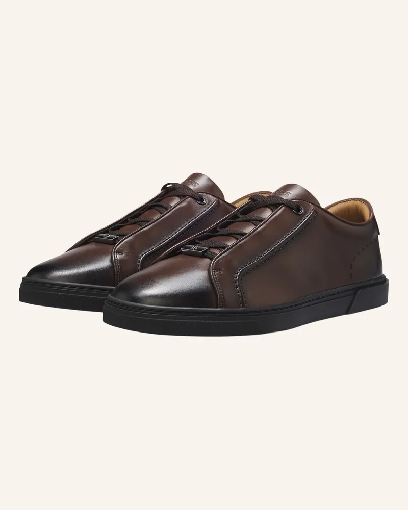 HUGO BOSS Sneaker Gary_L_Tenn_Buqtad braun Dunkelbraun