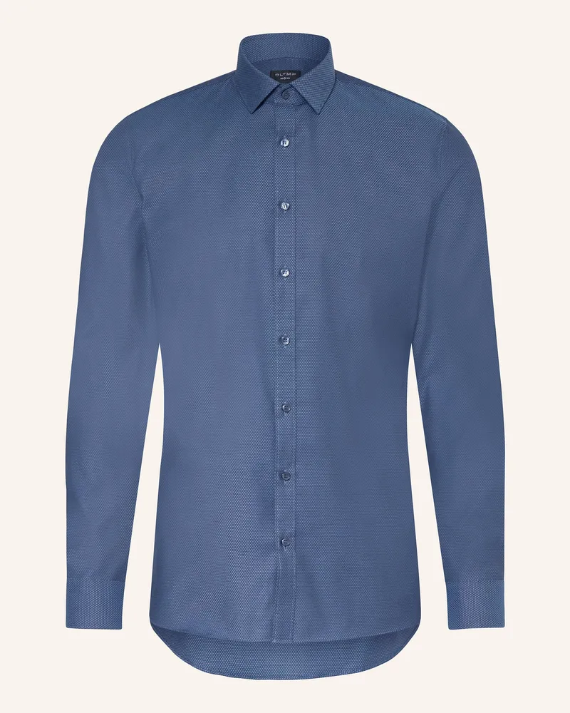 Olymp Hemd No. Six Super Slim blau Dunkelblau