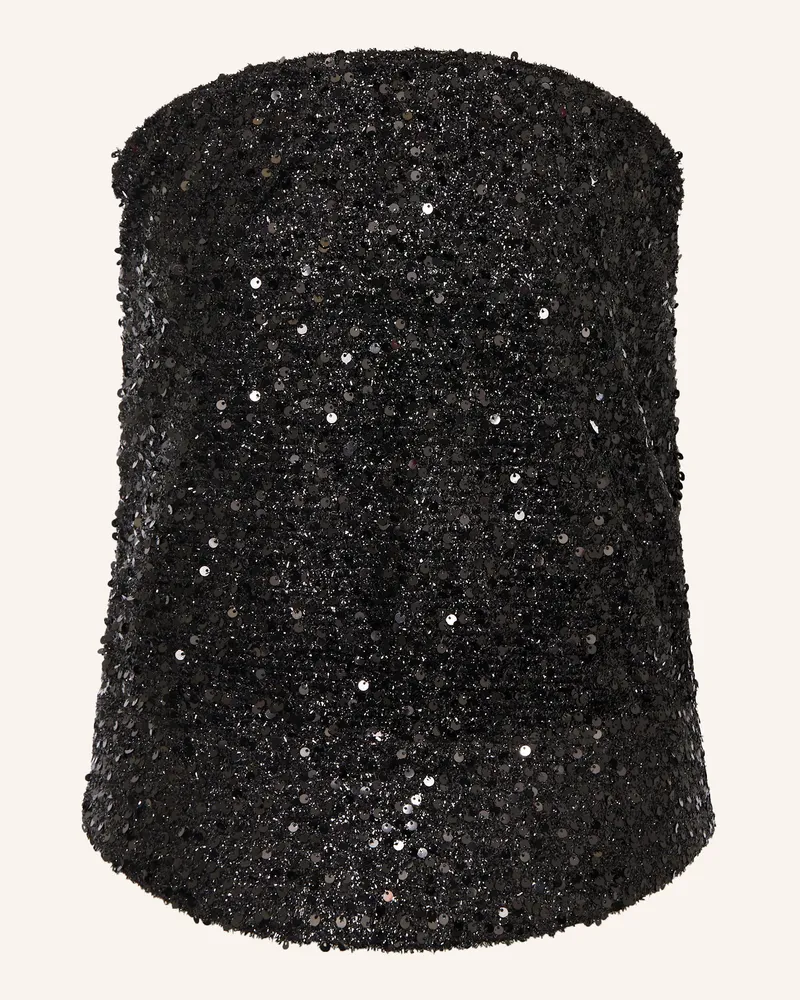 Isabel Marant Top AVIANA mit Pailletten Schwarz
