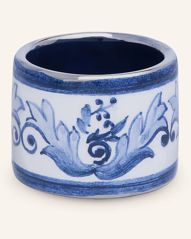 Dolce & Gabbana Casa 2er-Set Serviettenringe Blau