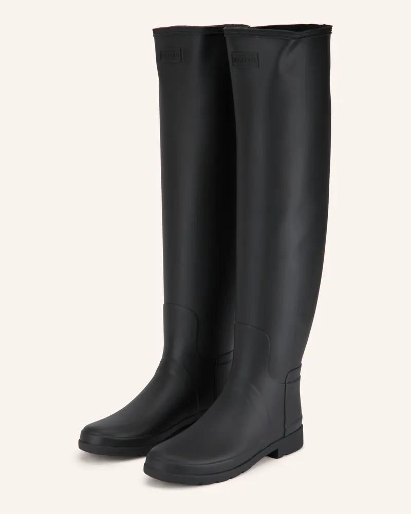Hunter Gummistiefel schwarz Schwarz