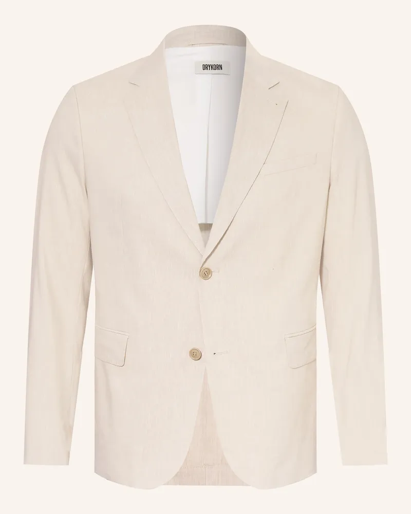 Drykorn Anzugsakko Yames Slim Fit Mit Leinen braun 1700