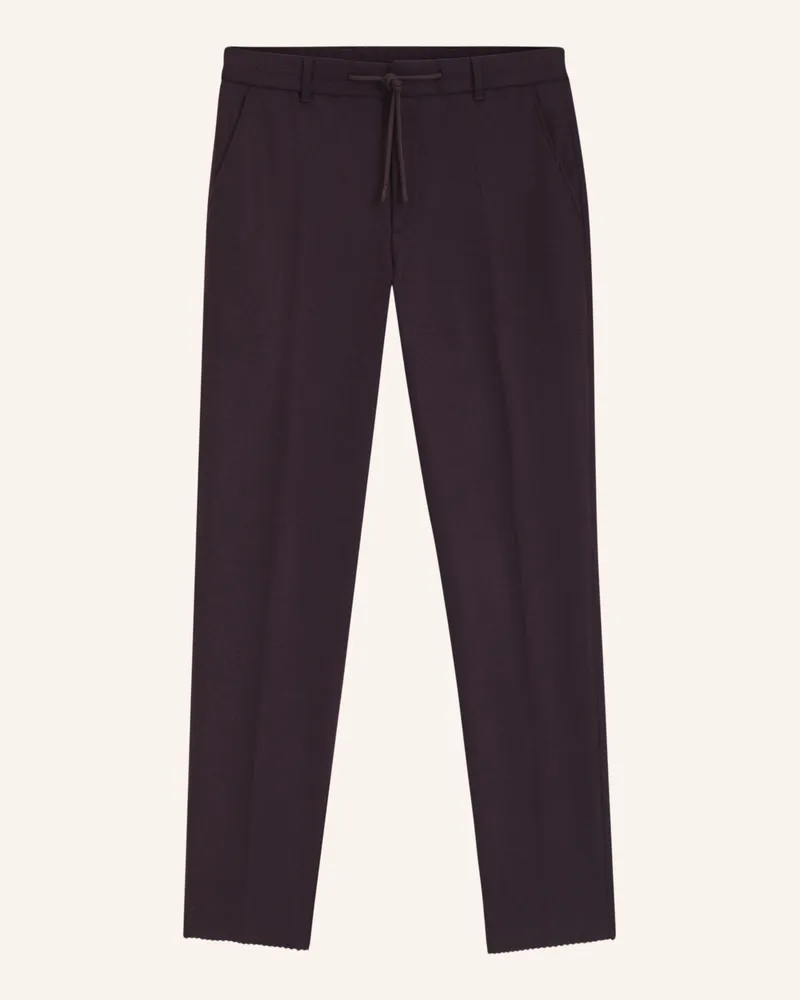 HUGO BOSS Business Hose P-PERIN-J-RDS-WG-254 Tapered Fit Dunkelrot