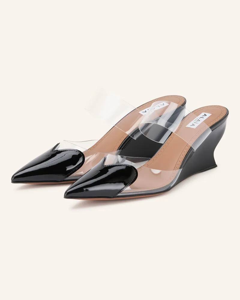 Alaïa Wedges Le Cœur schwarz Schwarz