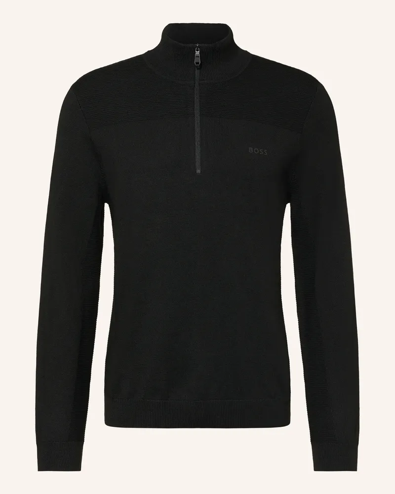 HUGO BOSS Troyer Momentum schwarz Schwarz