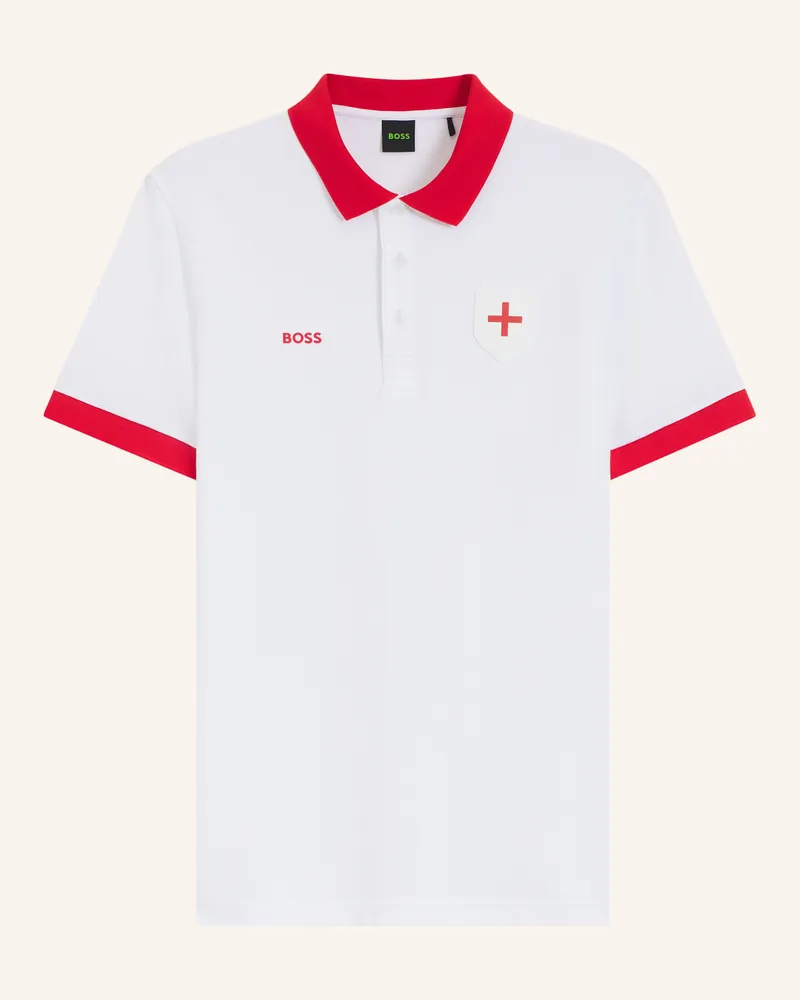 HUGO BOSS Poloshirt Pl_Bb Bc Lux Paddy Regular Fit beige Weiss