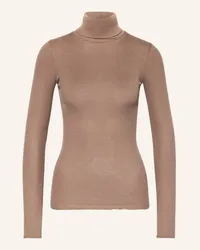 Rosemunde Rollkragenshirt BABETTE aus Seide Beige