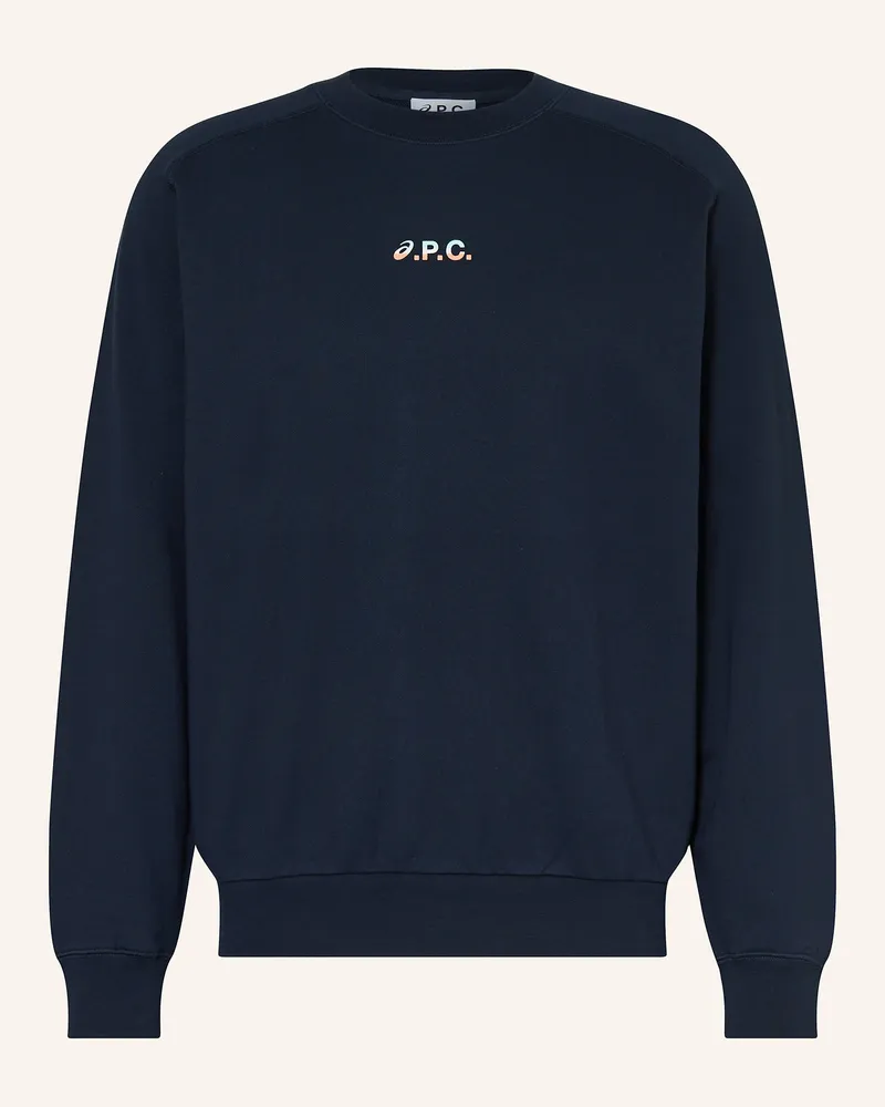 A.P.C. Sweatshirt blau Dunkelblau