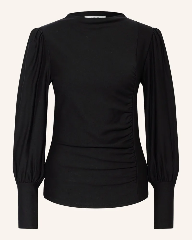 Gestuz Blusenshirt RIFAGZ aus Jersey Schwarz