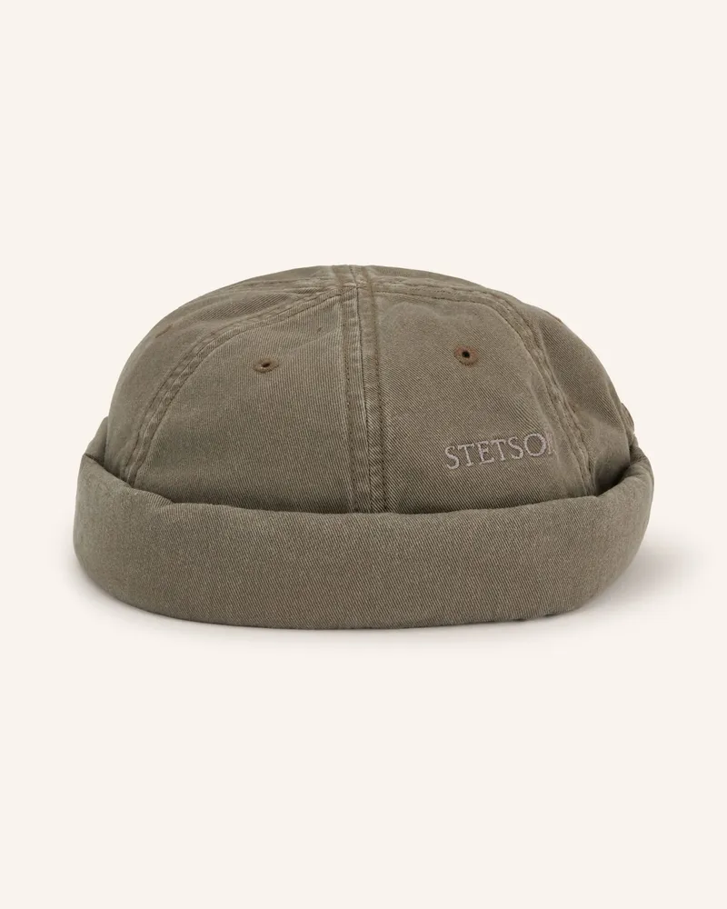 Stetson Mütze Docker gruen Khaki