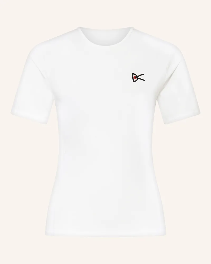 District Vision Laufshirt Paneled weiss Ecru