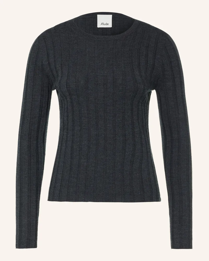 ALLUDE Pullover grau Dunkelgrau