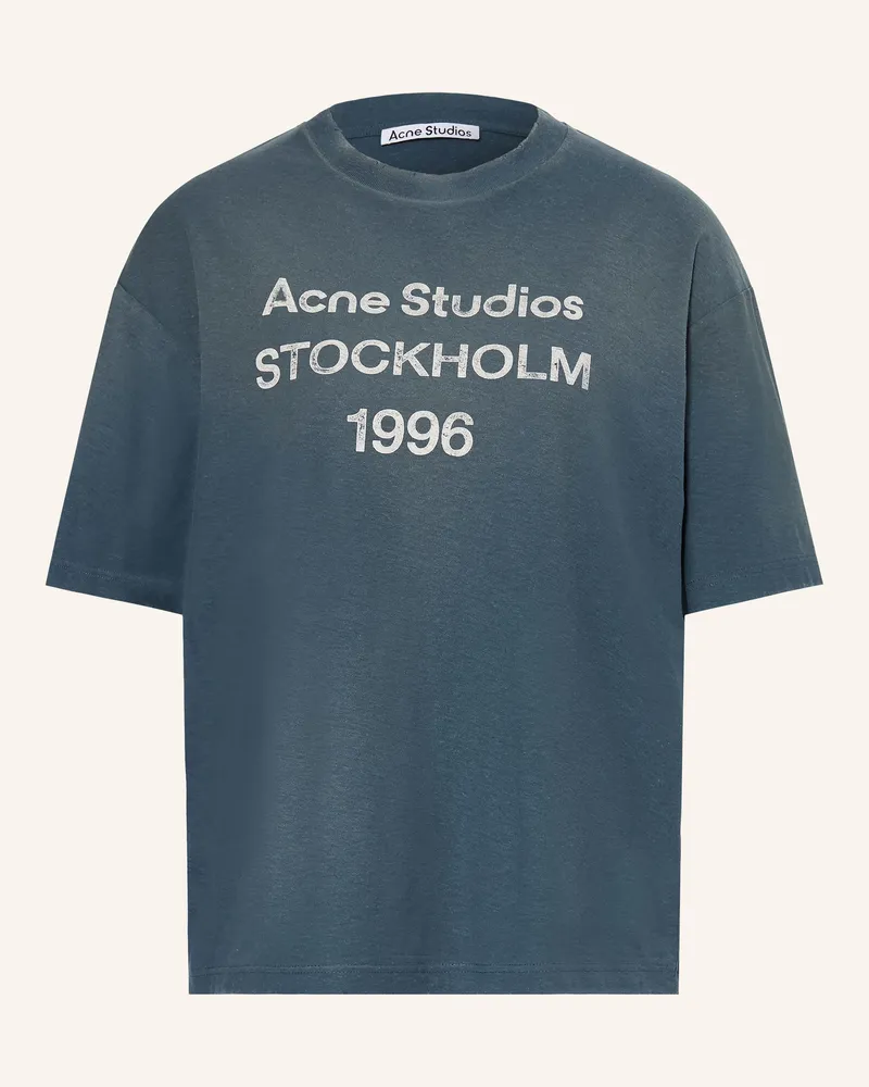 Acne Studios T-Shirt blau Dunkelblau