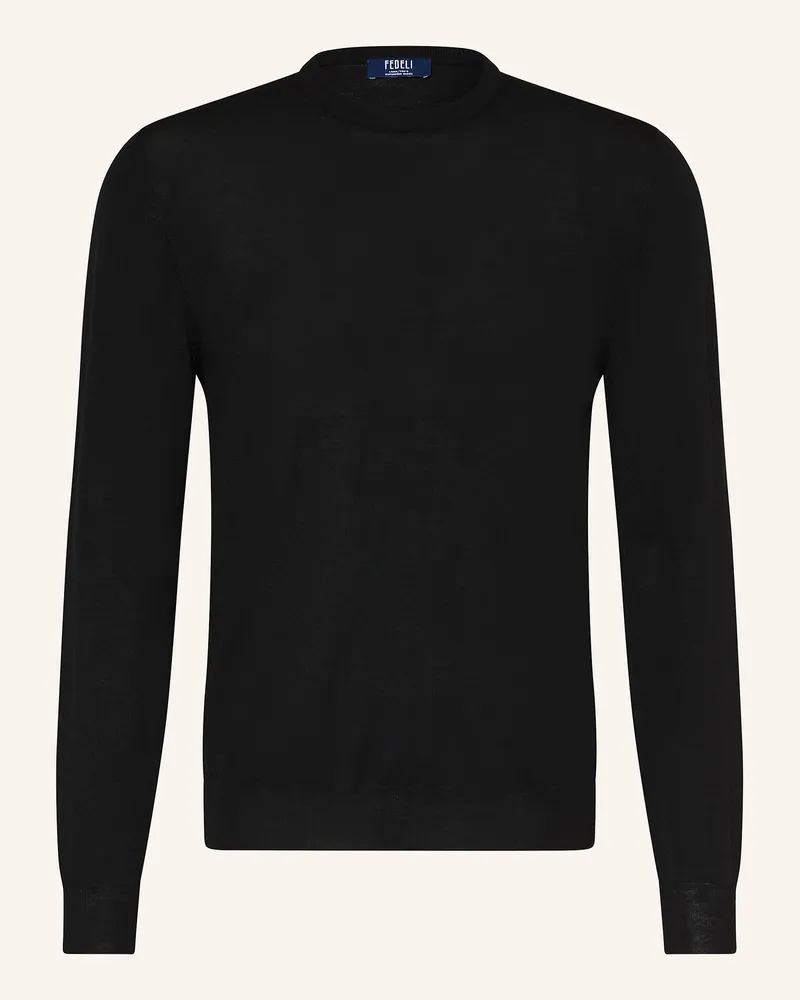 Fedeli Pullover schwarz Schwarz