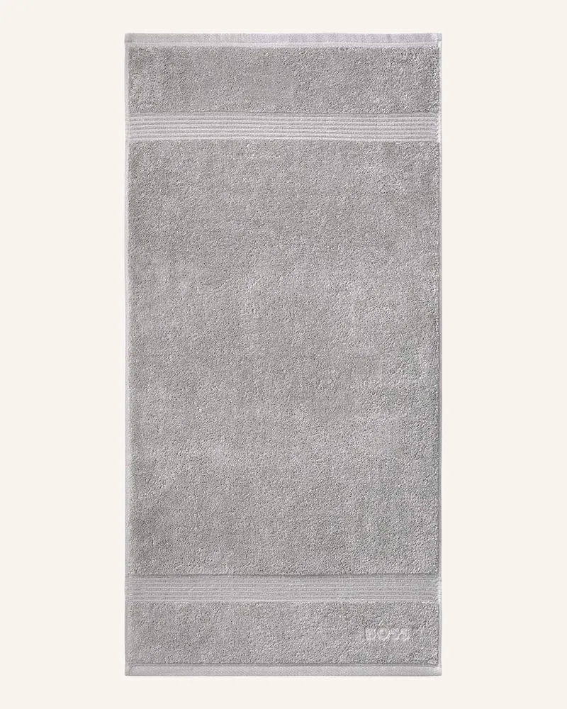 HUGO BOSS Handtuch Loft silber Grau