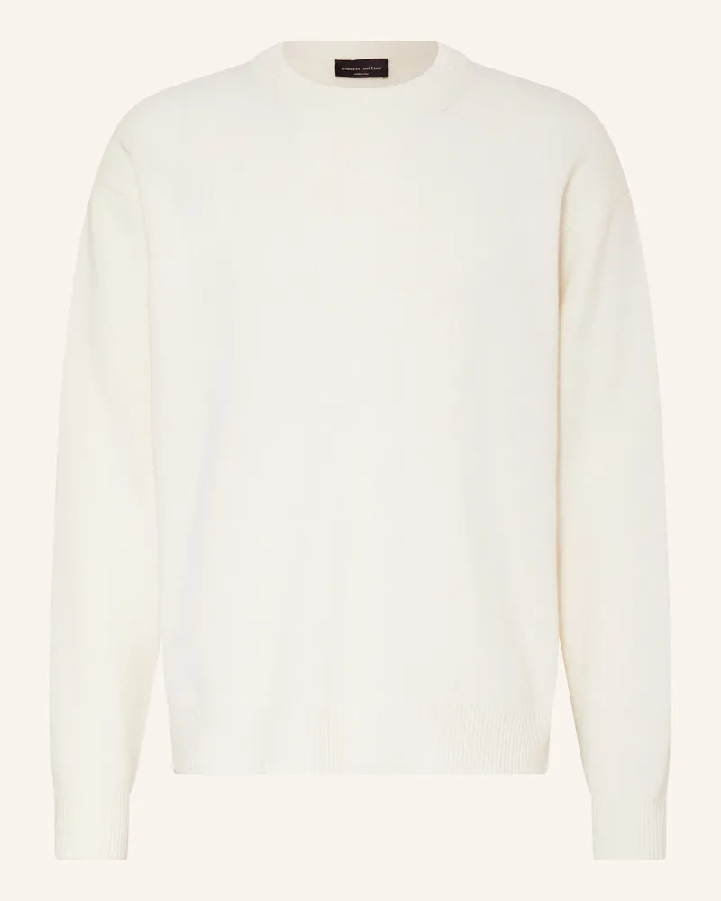 Roberto Collina Pullover aus Merinowolle Creme