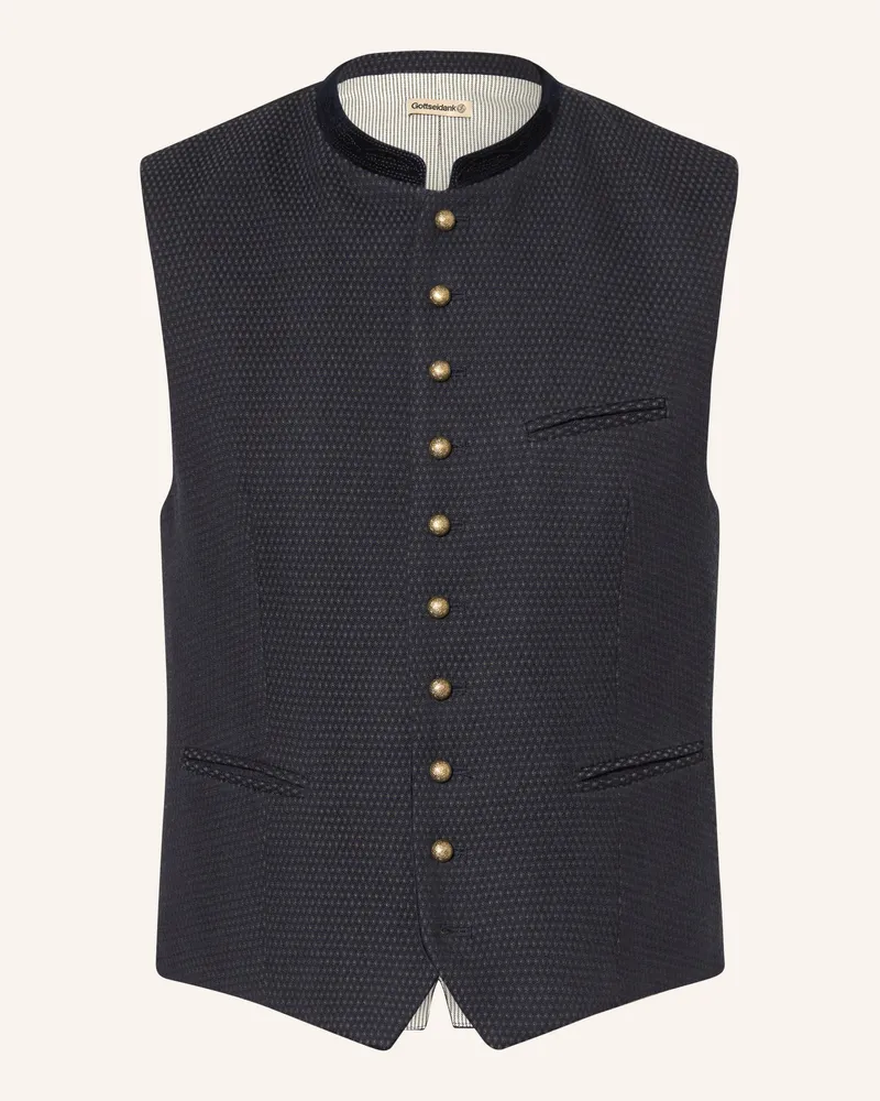 Gottseidank Trachtenweste Konstantin blau Dunkelblau