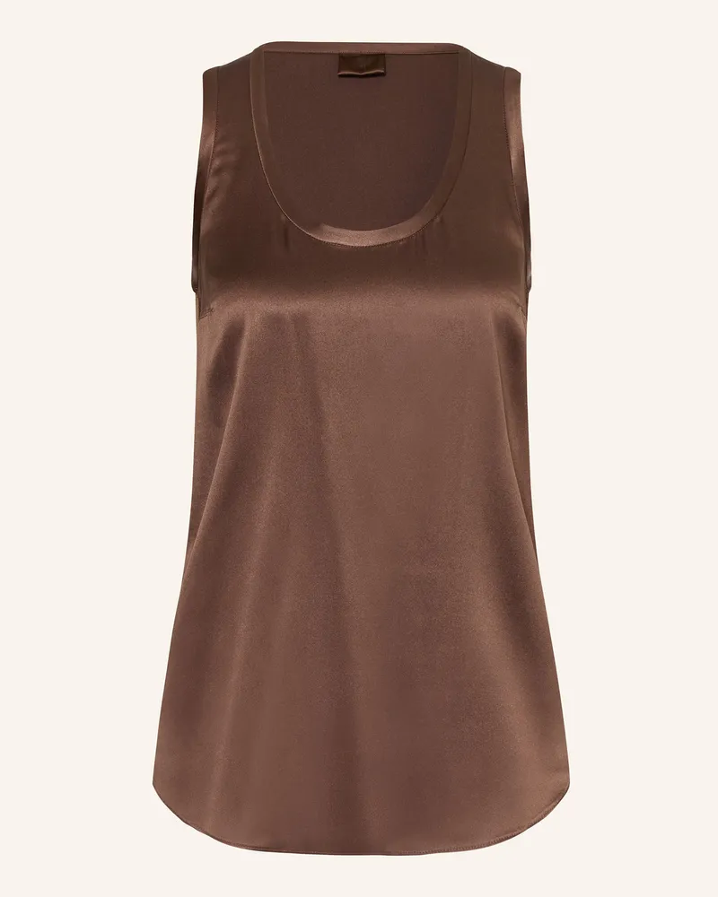 Brunello Cucinelli Seidentop braun Braun