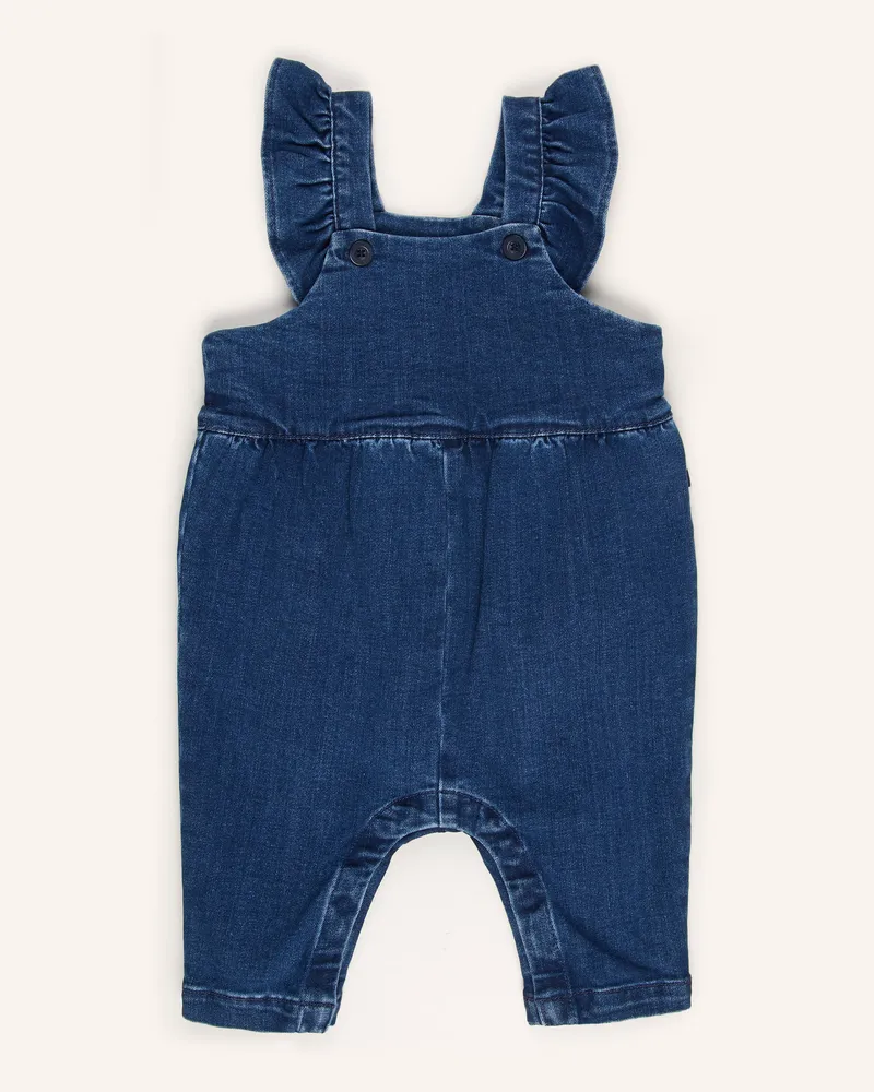 Petit Bateau Jeans-Latzhose Dunkelblau