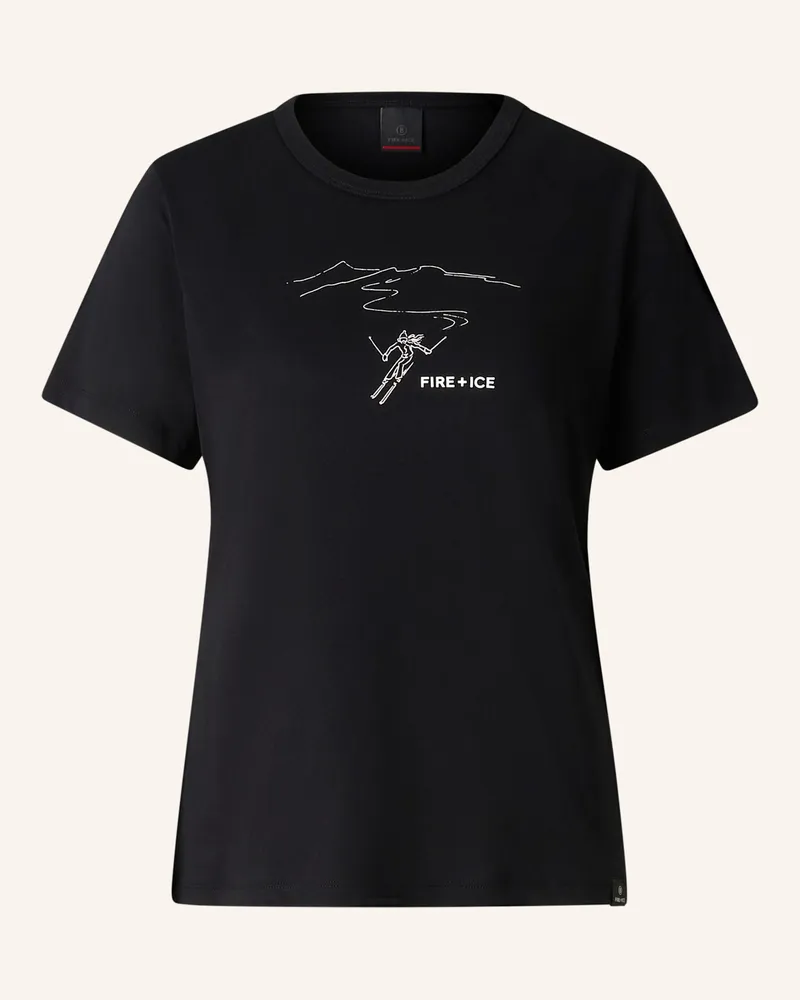 Bogner Fire & Ice Baumwoll-T-Shirt Zyssa schwarz Schwarz