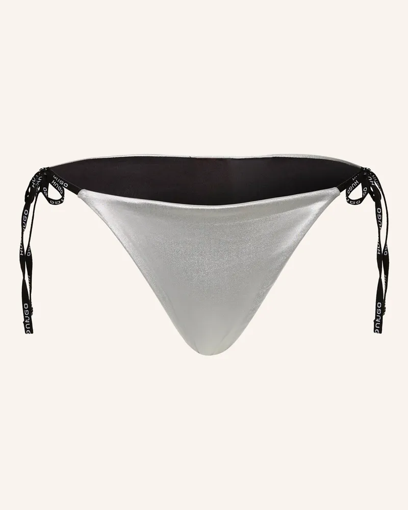 HUGO BOSS Triangel-Bikini-Hose PURE Silber