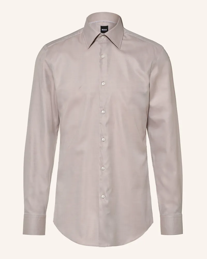HUGO BOSS Hemd Hank Slim Fit beige Beige